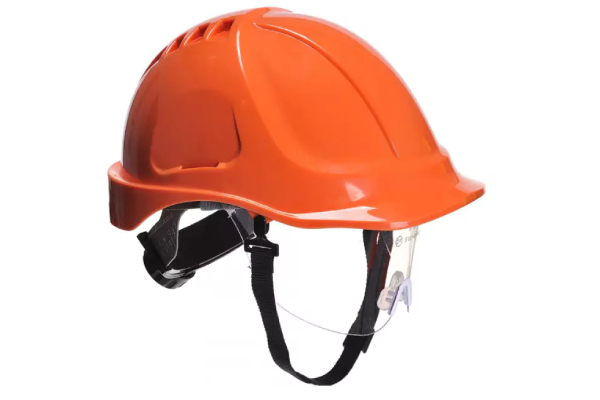 Casco da cantiere con visiera