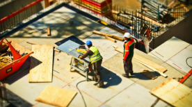 sicurezza in un cantiere edile