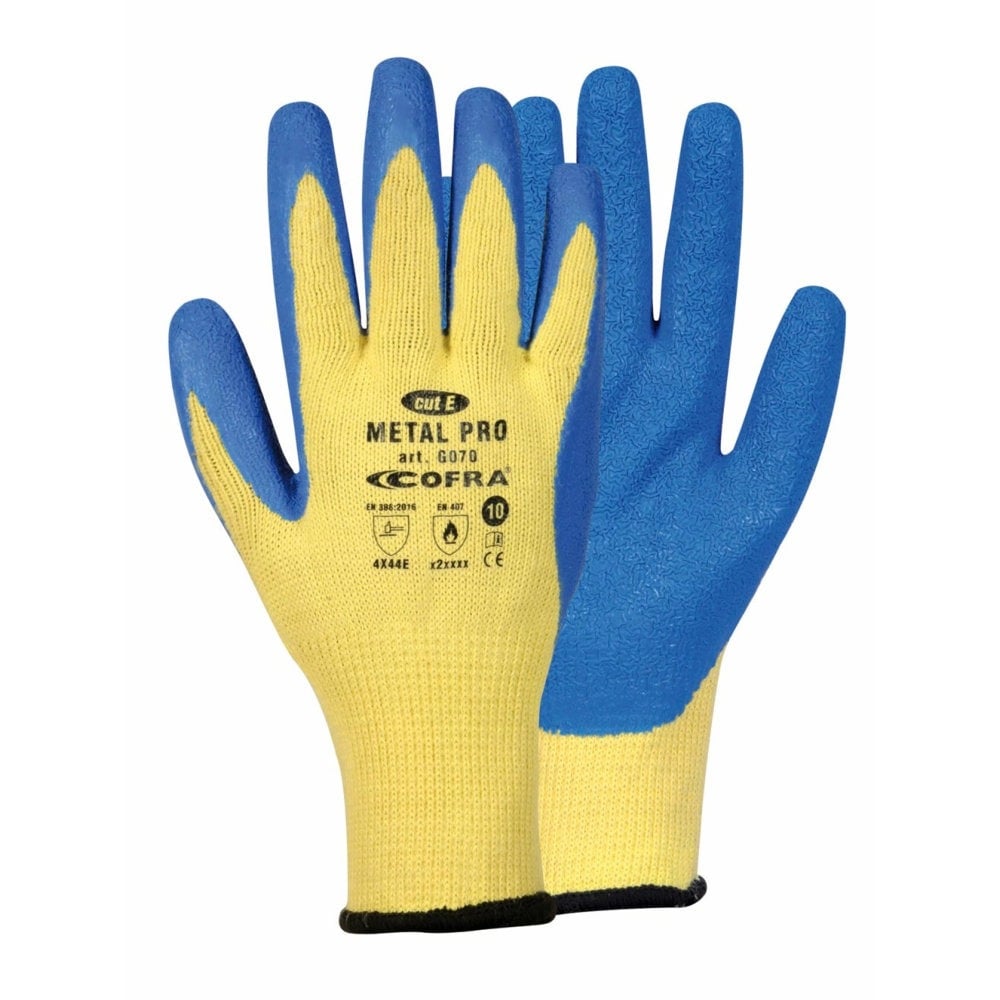 Gants de protection anti-coupure et anti-chaleur avec dextérité élevée Métal PRO COFRA (Lot de 12)