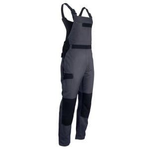 Overalls / Overalls with two-tone suspenders with kneepad pockets LMA AZOTE
