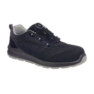 basket de securite portwest compositelite wire lace safety trainer knit s1p src noir