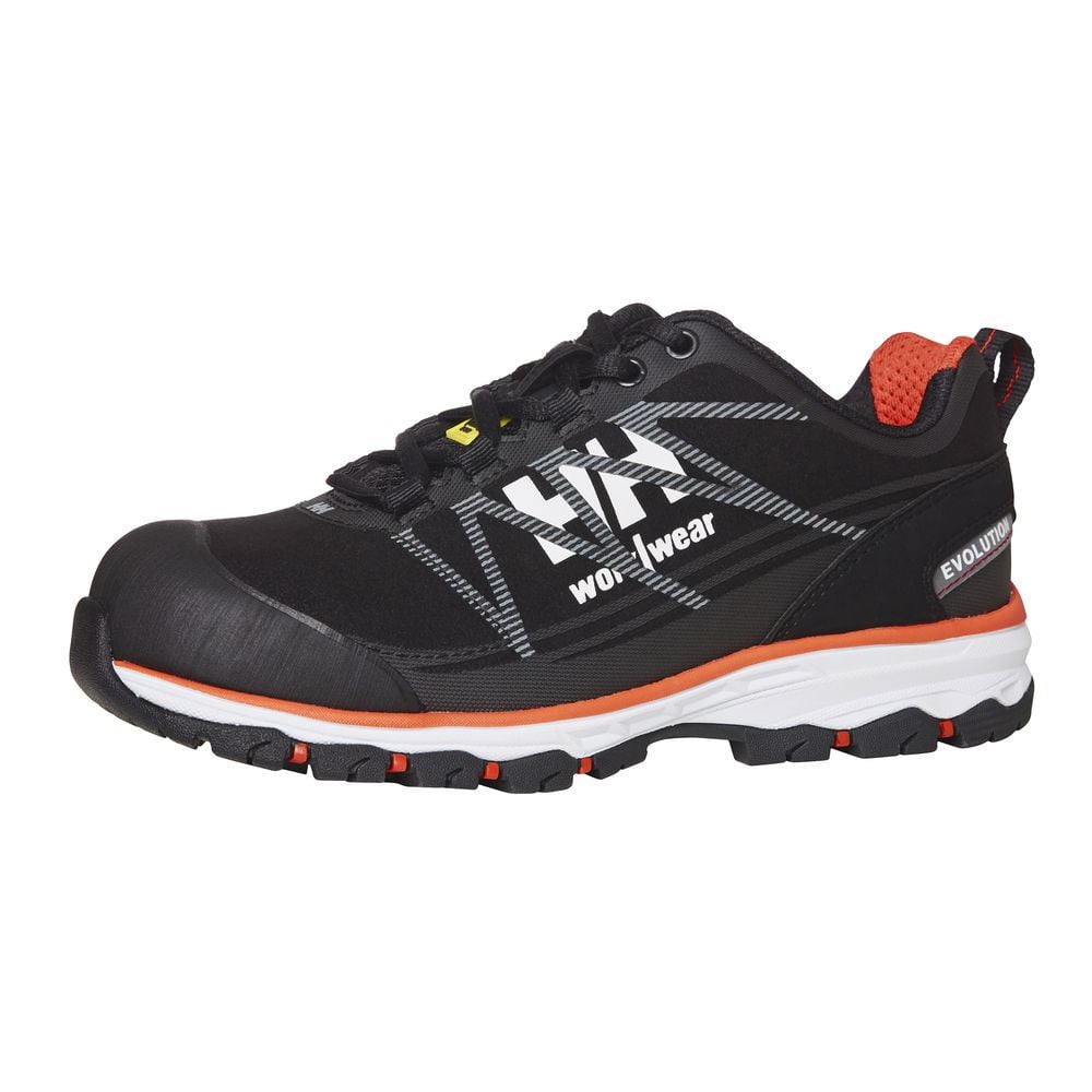 basket femme s3 w luna low helly hansen noir/orange
