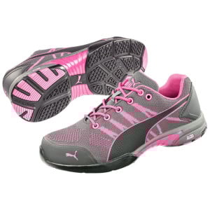 Baskets de sécurité basse femme Puma Celerity Knit Pink S1 HRO SRC - Ensemble