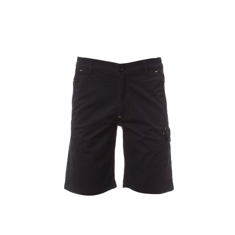 Bermuda de travail ripstop stretch multipoches homme SERVICE PAYPER_Noir
