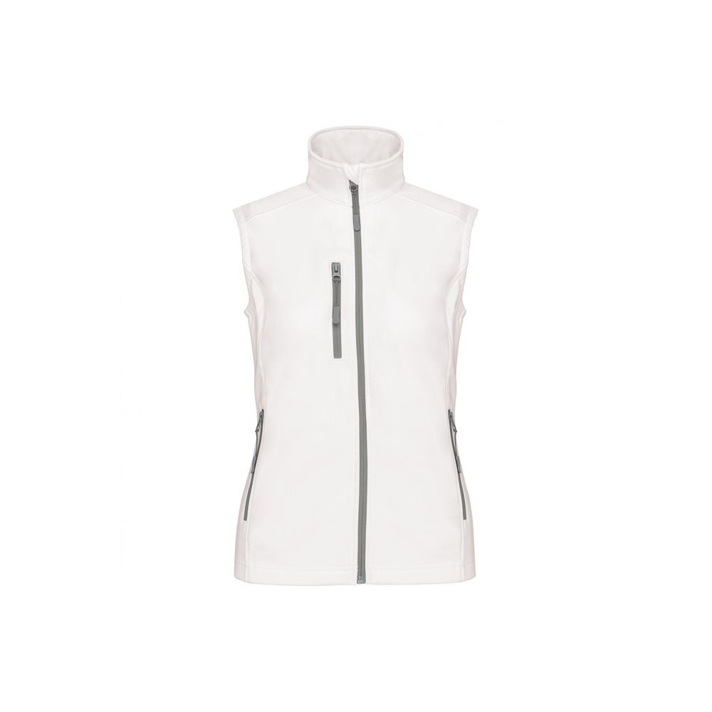 Bodywarmer Softshell femme imperméable Kariban blanc