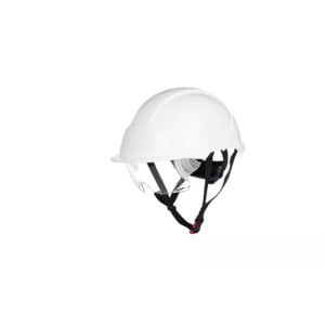 Casque de sécurité non ventilé avec lunettes de sécurité intégrées Coverguard PHOENIX PRO ABS blanc