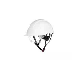 Casque de sécurité non ventilé avec lunettes de sécurité intégrées Coverguard PHOENIX PRO ABS blanc