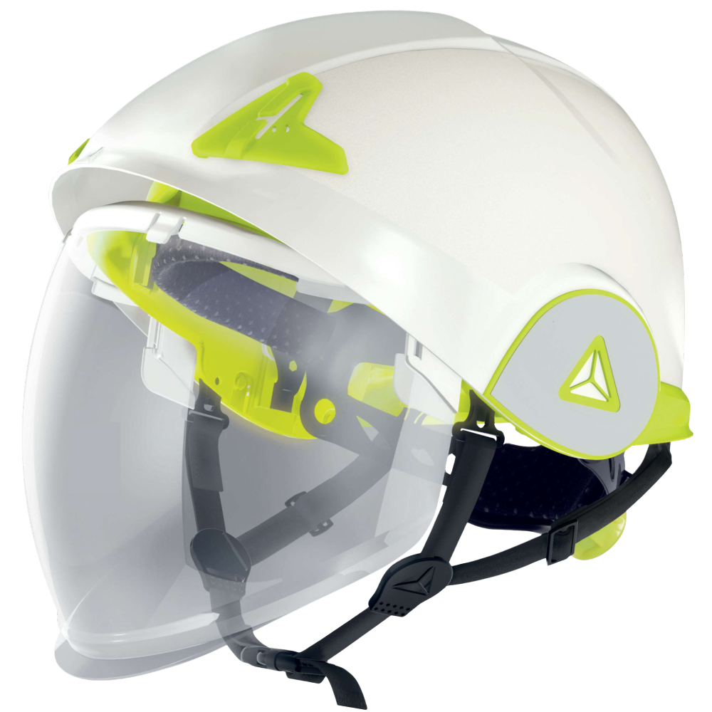 Casque de chantier double coque avec visière anti-arc électrique DELTA PLUS ONYX 2