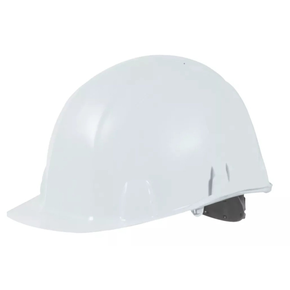Casque de chantier sans aération avec serre-nuque à glissière BRENNUS AUBOUEIX