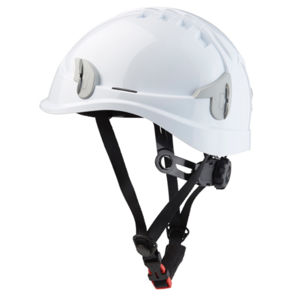 Casque de sécurité ventilé avec jugulaire 4 points pour travaux en hauteur ALPIN SINGER SAFETY