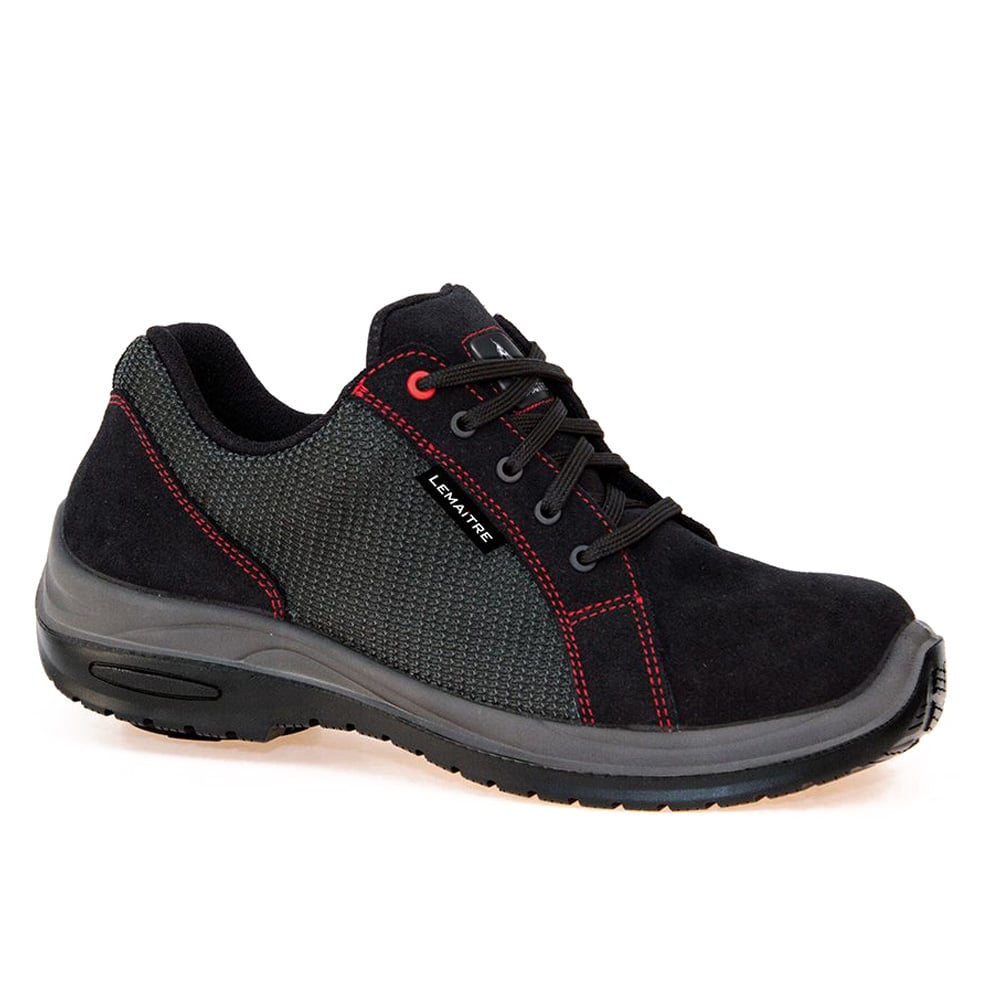 Scarpe antinfortunistiche basse Lemaitre Roller S1P SRC – NERO/ROSSO – Taglia 36