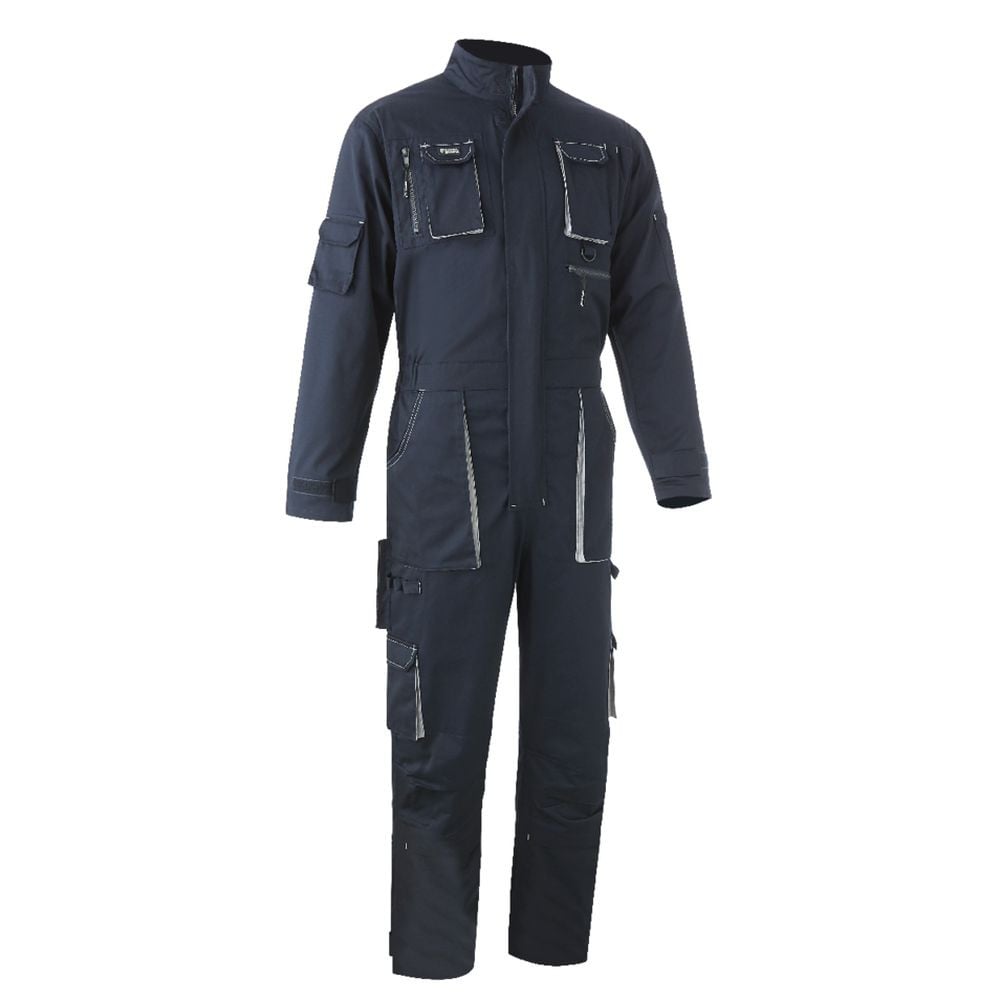 Combinaison de travail multipoche avec poches genouillères Coverguard NAVY/PADDOCK II marine