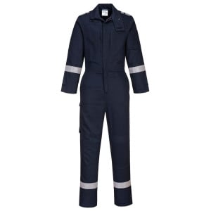 combinaison multipoche 100 sans metal portwest bizflame plus bleu marine
