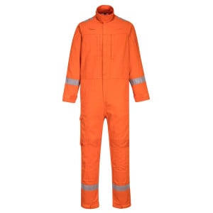 combinaison multipoche legere sans metal portwest bizflame plus orange