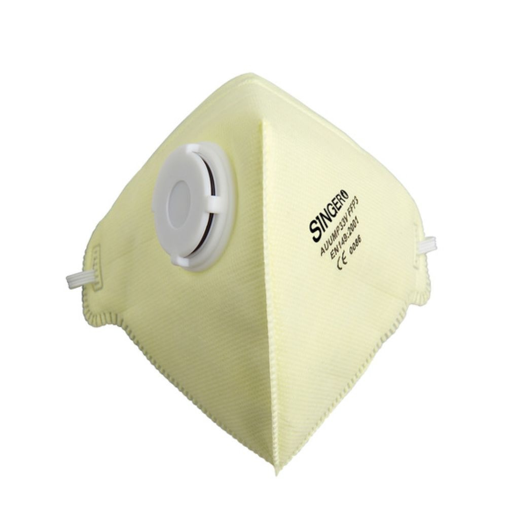 Demi-masque pliable avec valve FFP3 Singer Safety boîte de 20 pièces