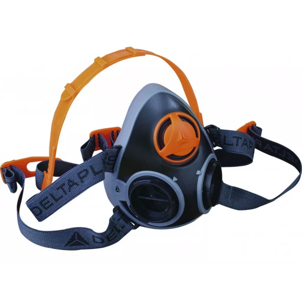 Adjustable overmoulded reusable half face respirator Delta Plus Series M6400 JUPITER