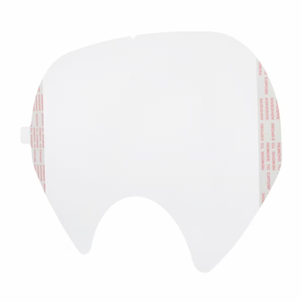 Film de protection visière pour masque complet réutilisable 3M Série 6800 (Lot de 25)_vue_de_face