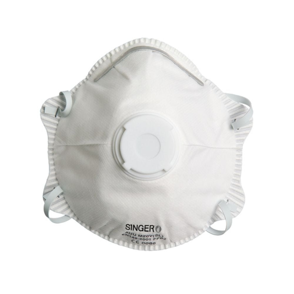 Demi-masque classique valve FFP2 NR D Singer Safety boîte de 10 pièces