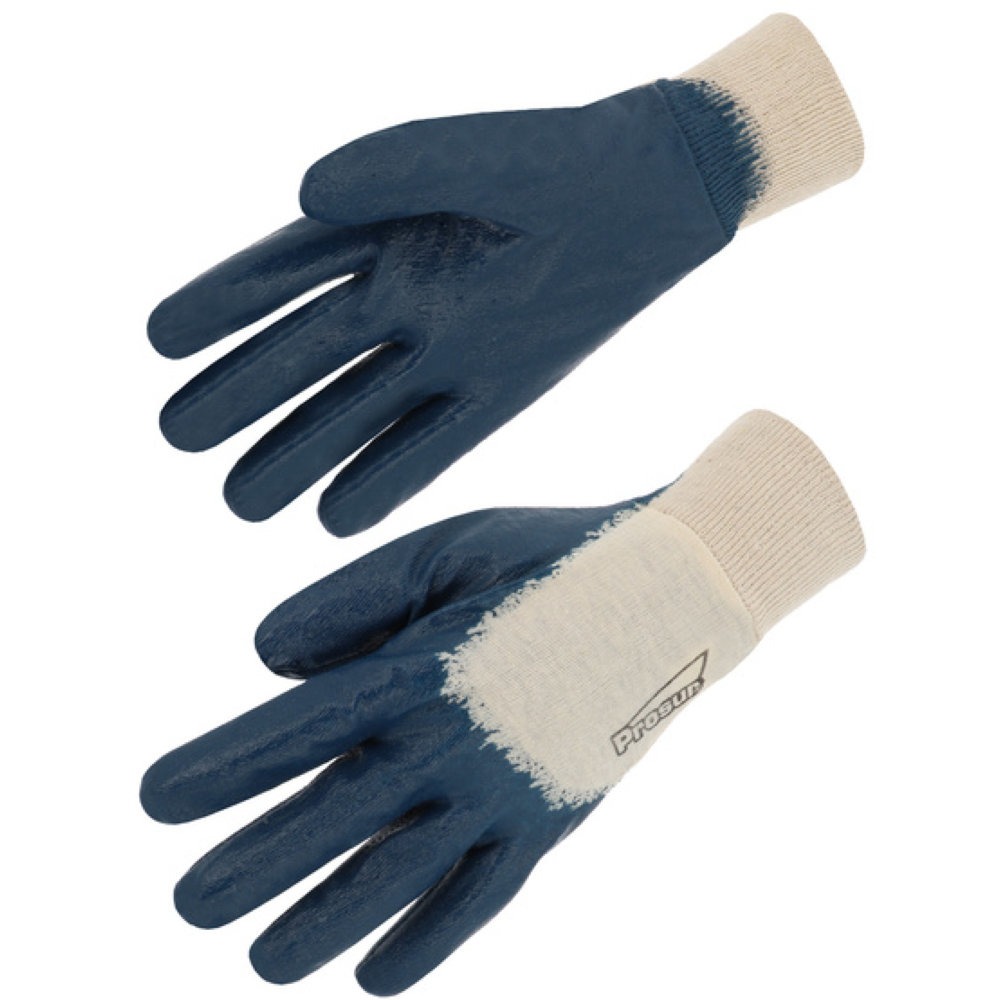 Gants de manutention légère enduits nitrile 3/4 souples pour surfaces humides et huileuses SINGER SAFETY (Lot de 10)