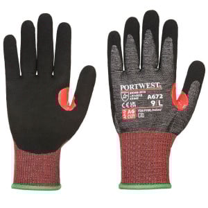 Gant de travail cuir anti-coupures tactiles excellente adhérence Portwest AHR13