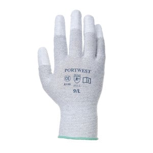 Gants Antistatique doigts enduit PU Portwest Gris 1