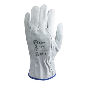 Eurotechnique 1240 Arbeitshandschuhe aus Büffelleder (10 Paar Handschuhe)
