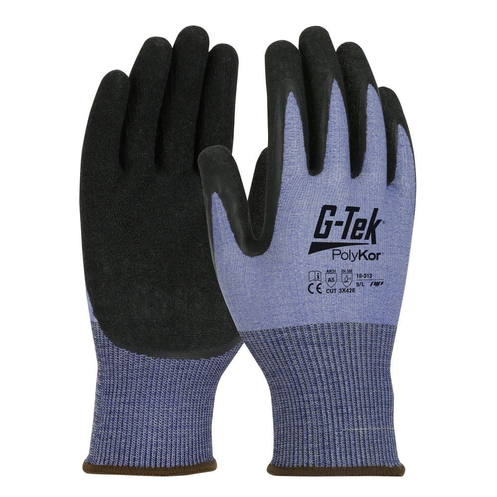 Gants de travail enduction LATEX crêpé G-TEK (lot de 12 paires)