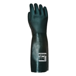 Gants PVC 45cm double trempage vert Taille 10/XL Portwest