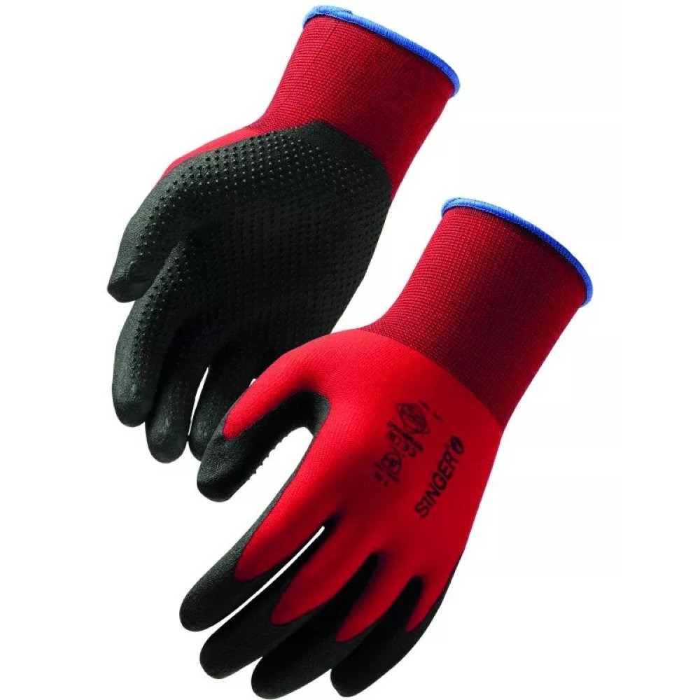 Gants de protection avec grip et dextérité pour manutention en surfaces humides SINGER SAFETY (Lot de 10)