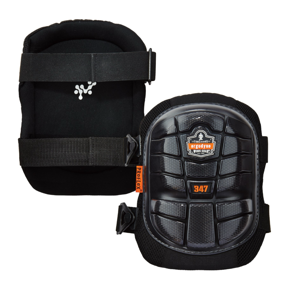 Genouillères de protection légères en gel avec attaches réglables PROFLEX ERGODYNE_vue_double