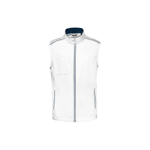 Gilet de travail sans manches DayToDay WK. Designed To Work - Face - Blanc