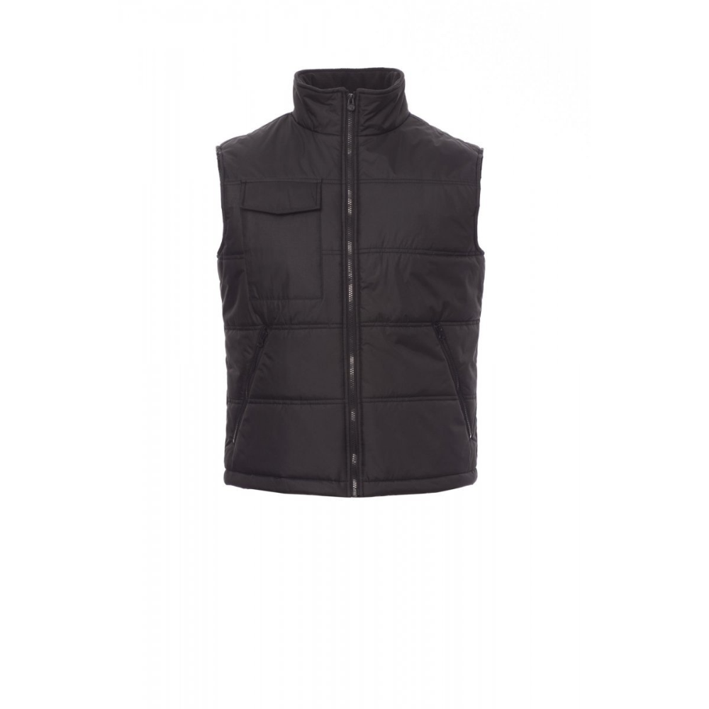 Gilet matelassé sans manche déperlant et col polaire homme STAR PAYPER_noir