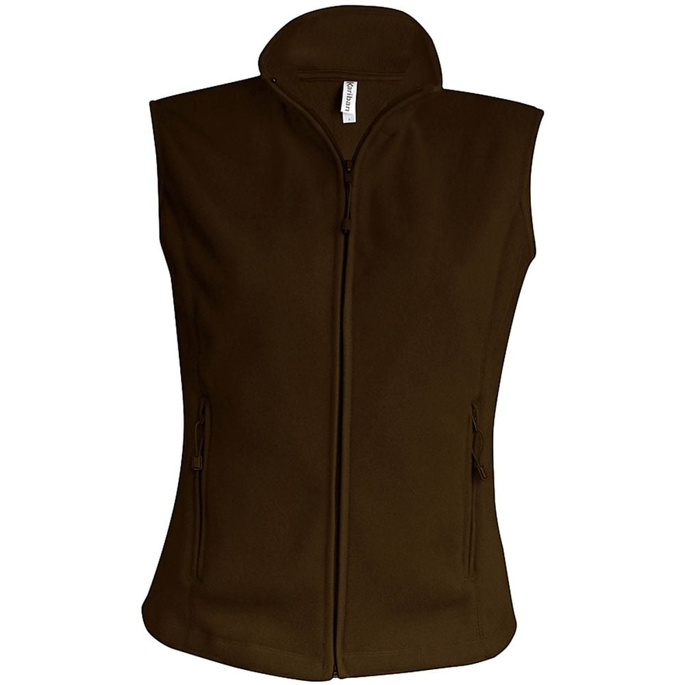 Gilet micropolaire femme Kariban Mélodie marron