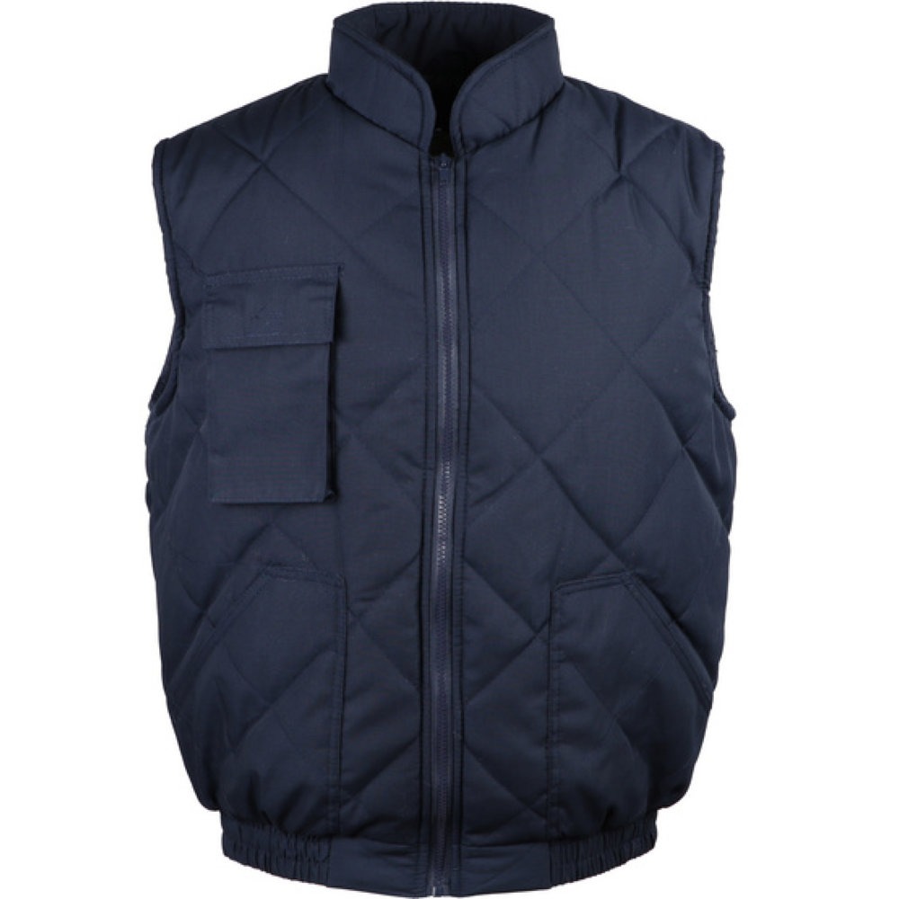 Gilet sans manches mixte matelassé avec protège-reins SINGER SAFETY_bleu_marine_vue_de_devant