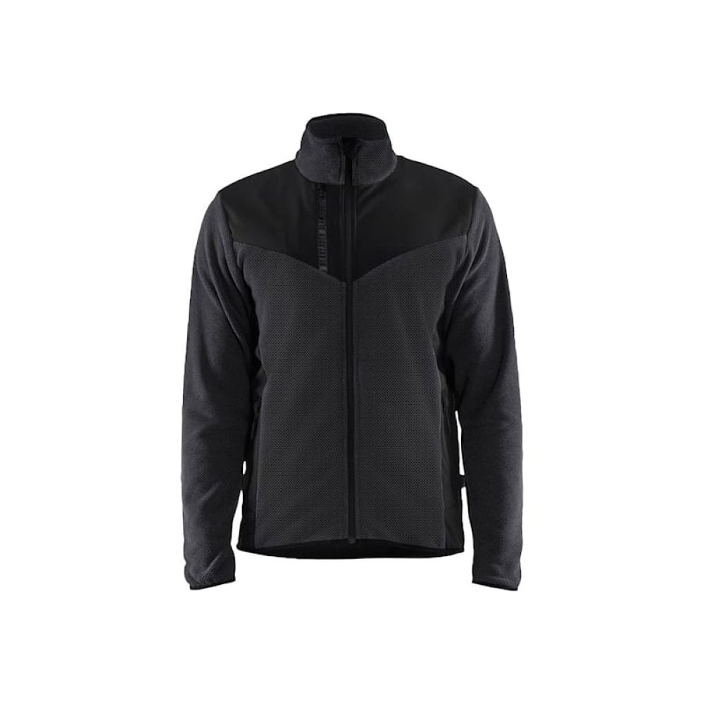 Veste homme tricot softshell en stretch chaude et respirante BLAKLADER_gris_vue_de_devant