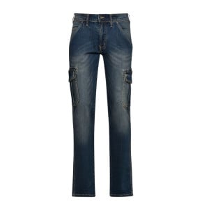 Jean de travail multipoches stretch Diadora Cargo Stone Denim bleu