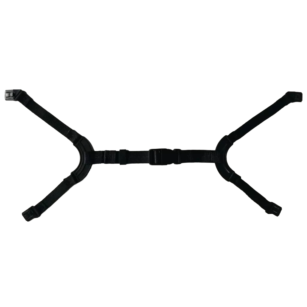 Jugulaire 4 points avec boucle flash pour casque KARA et IRIS 2 AUBOUEIX