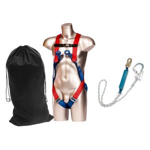 Kit di protezione anticaduta per imbracatura e cordino