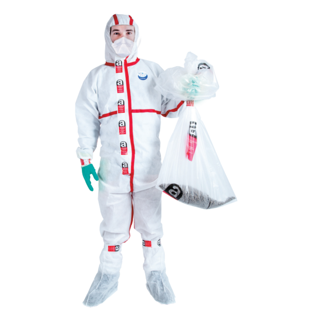 Kit amianto completo con tuta monouso taglia XL WeeSafe Tipo 5/6