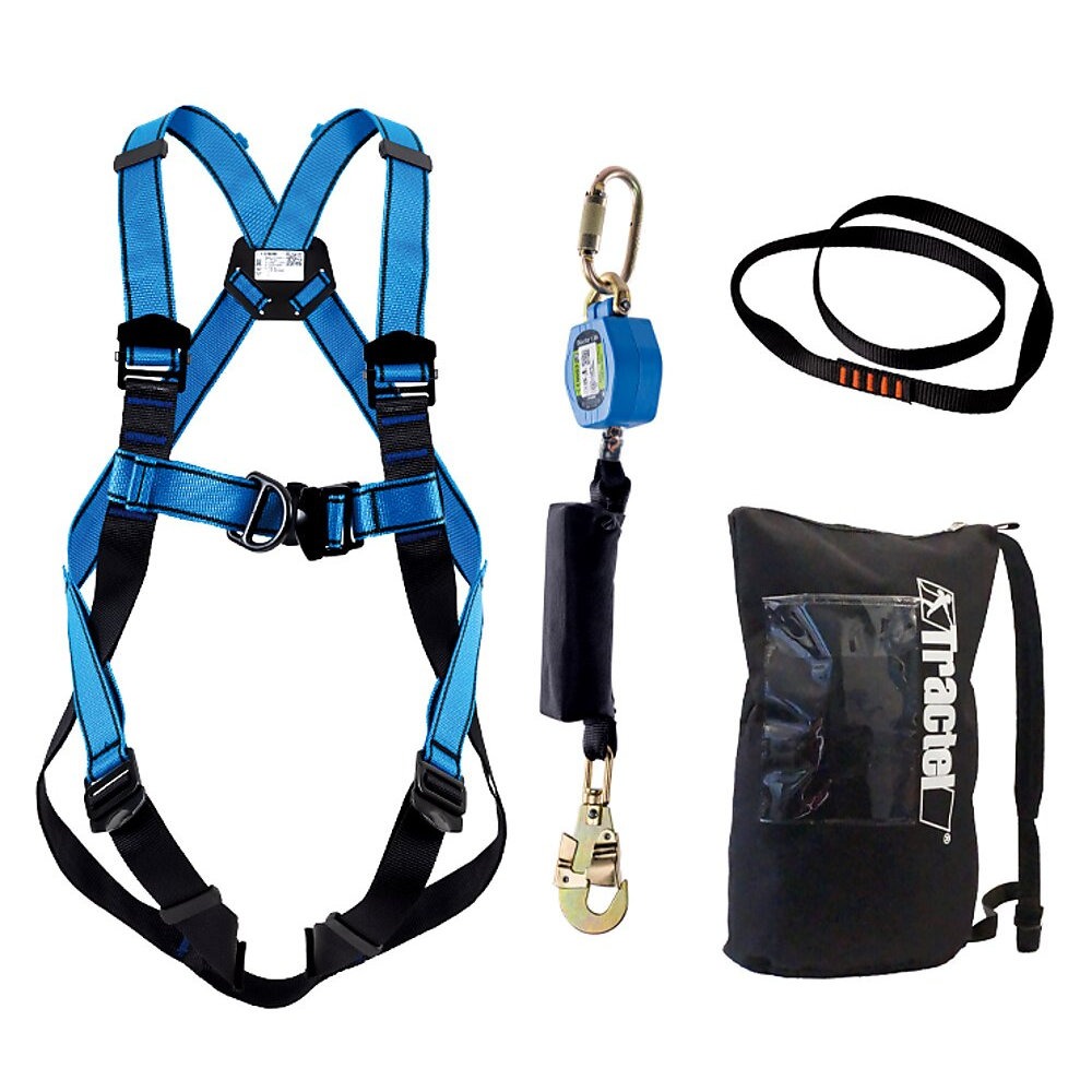Kit de protection antichute complet pour maintenance industrielle max 150kg TRACTEL