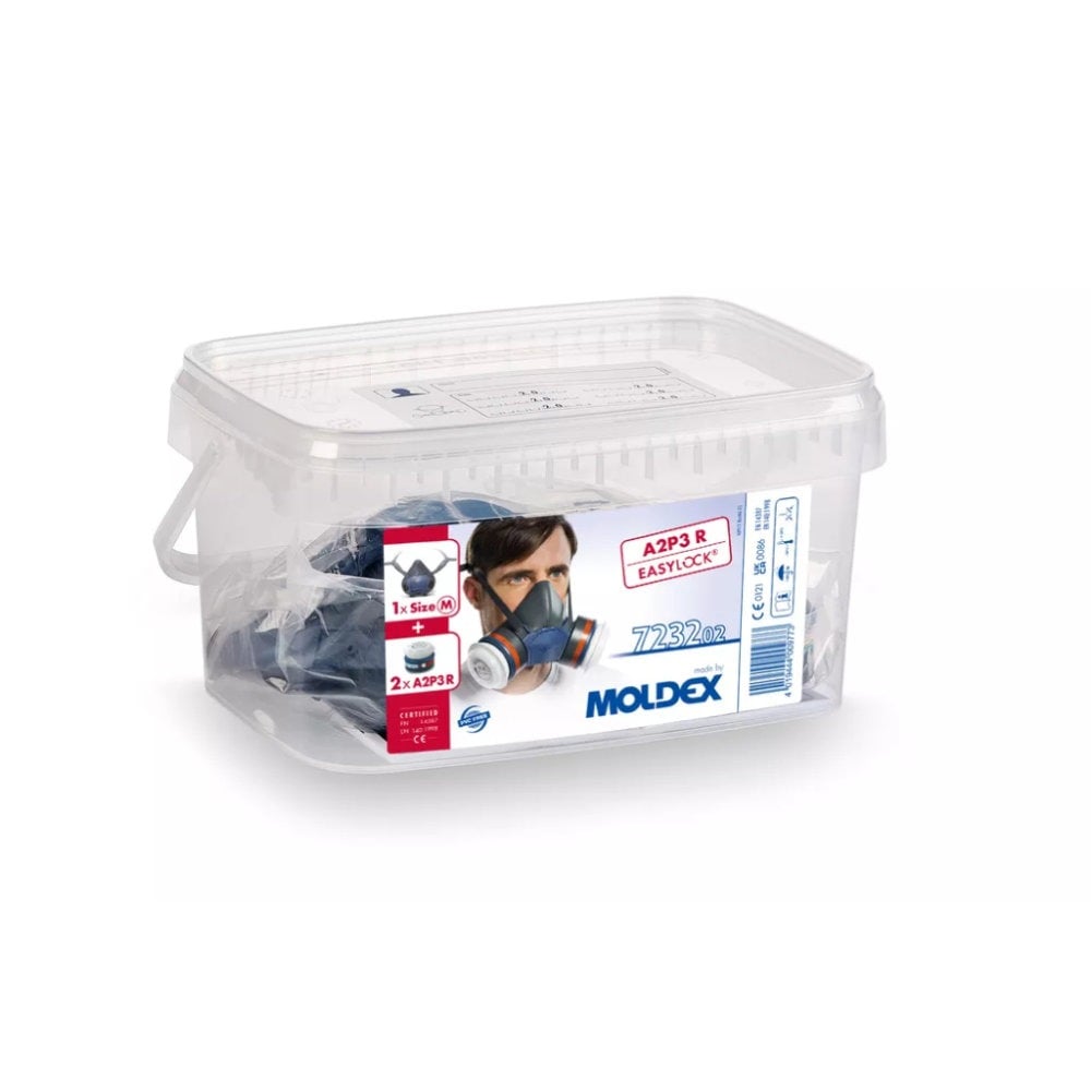 Kit demi-masque de protection respiratoire Moldex Série 7000 EasyLock taille M avec filtres A2 et P3R