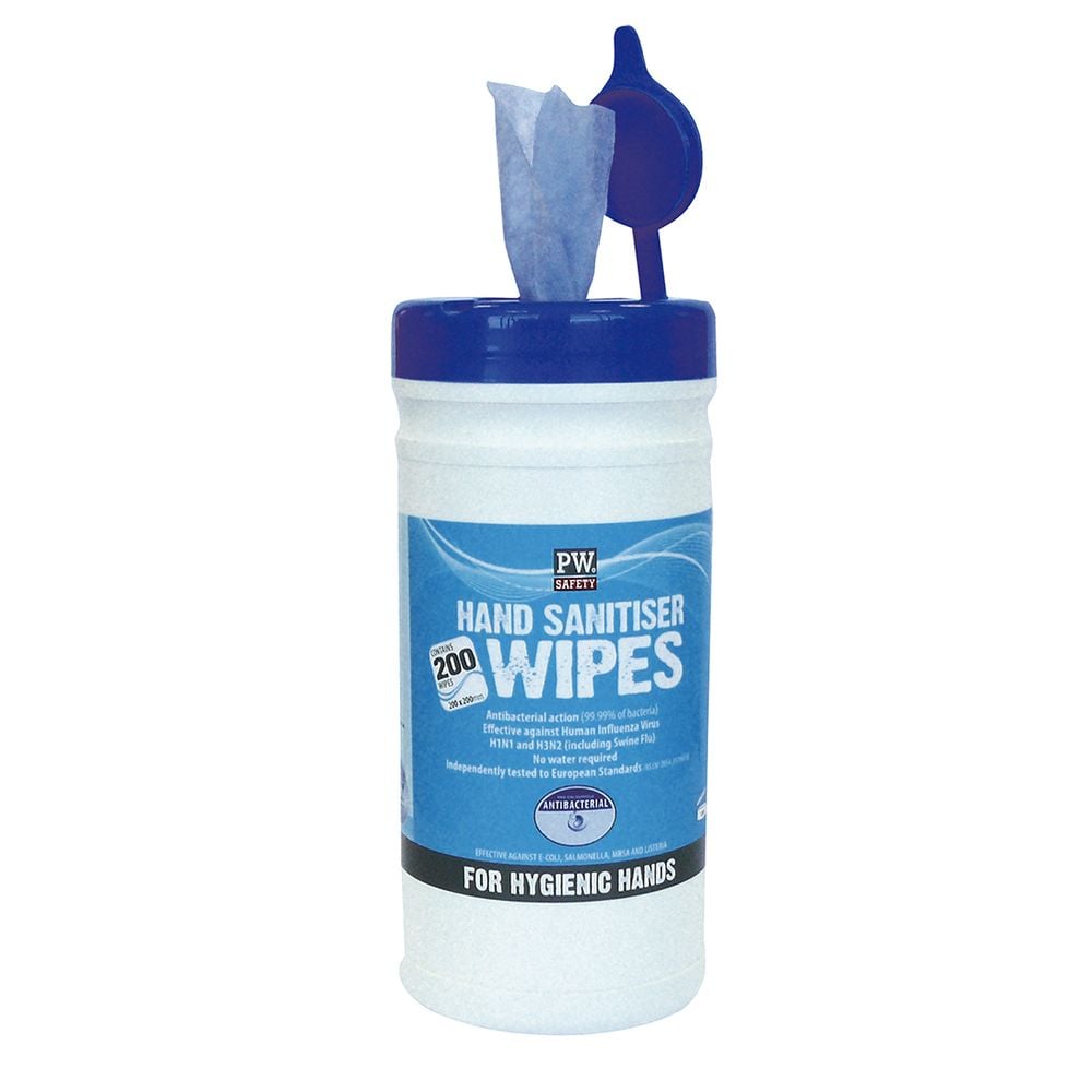 Lingettes désinfectantes Portwest non parfumés Alcool 3 (200 lingettes)