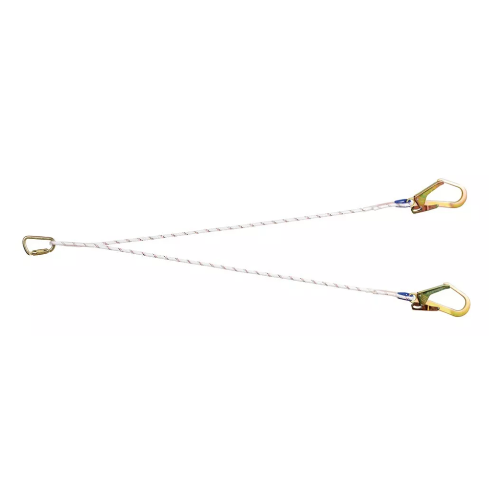 Longe drisse double d'assujettissement 1,5 m max 150kg TRACTEL_vue_de_face