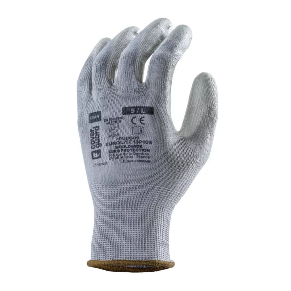 Lot de 10 gants de travail COVERGUARD EUROLITE 13P105 dos