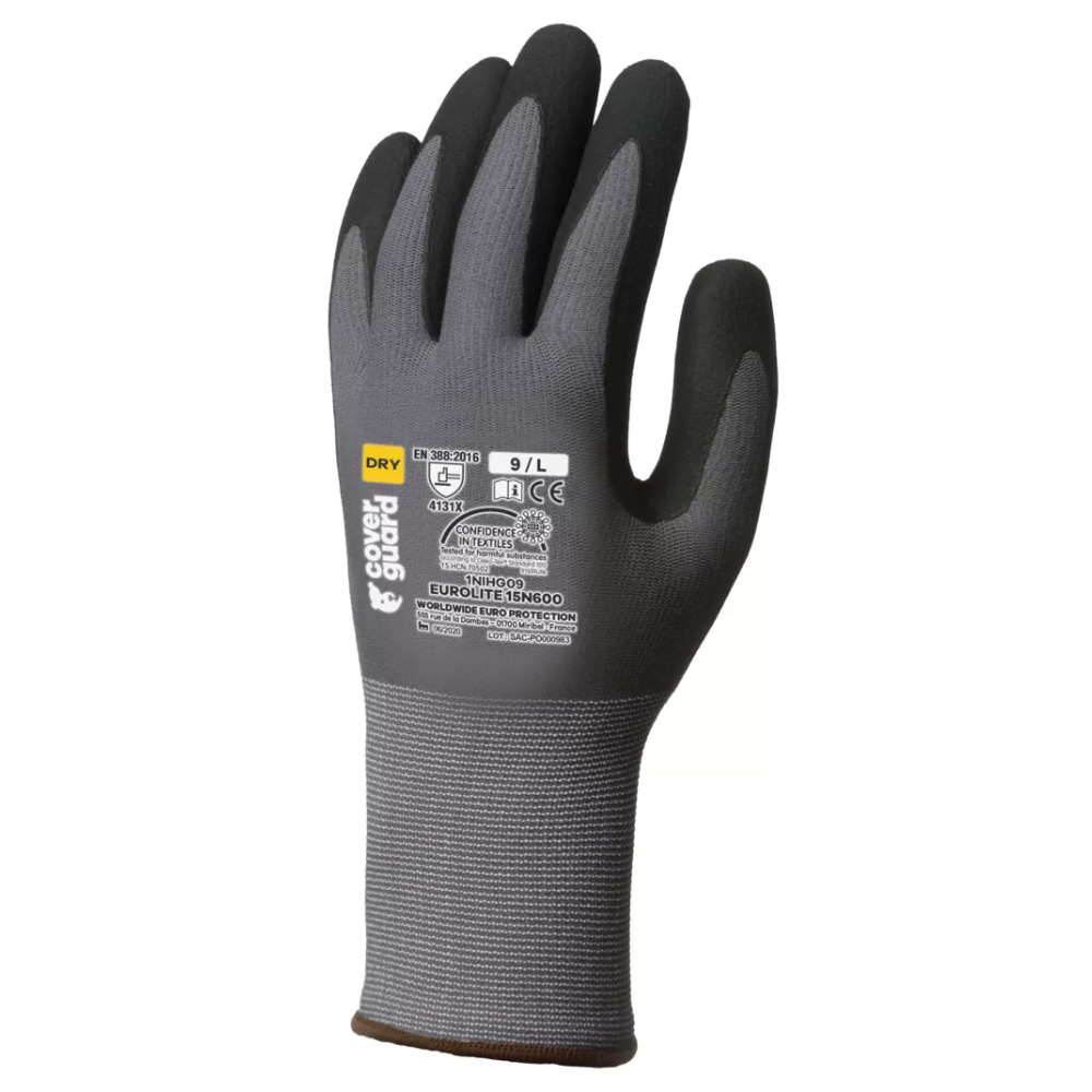 lot de 10 gants de travail COVERGUARD EUROLITE 15N600
