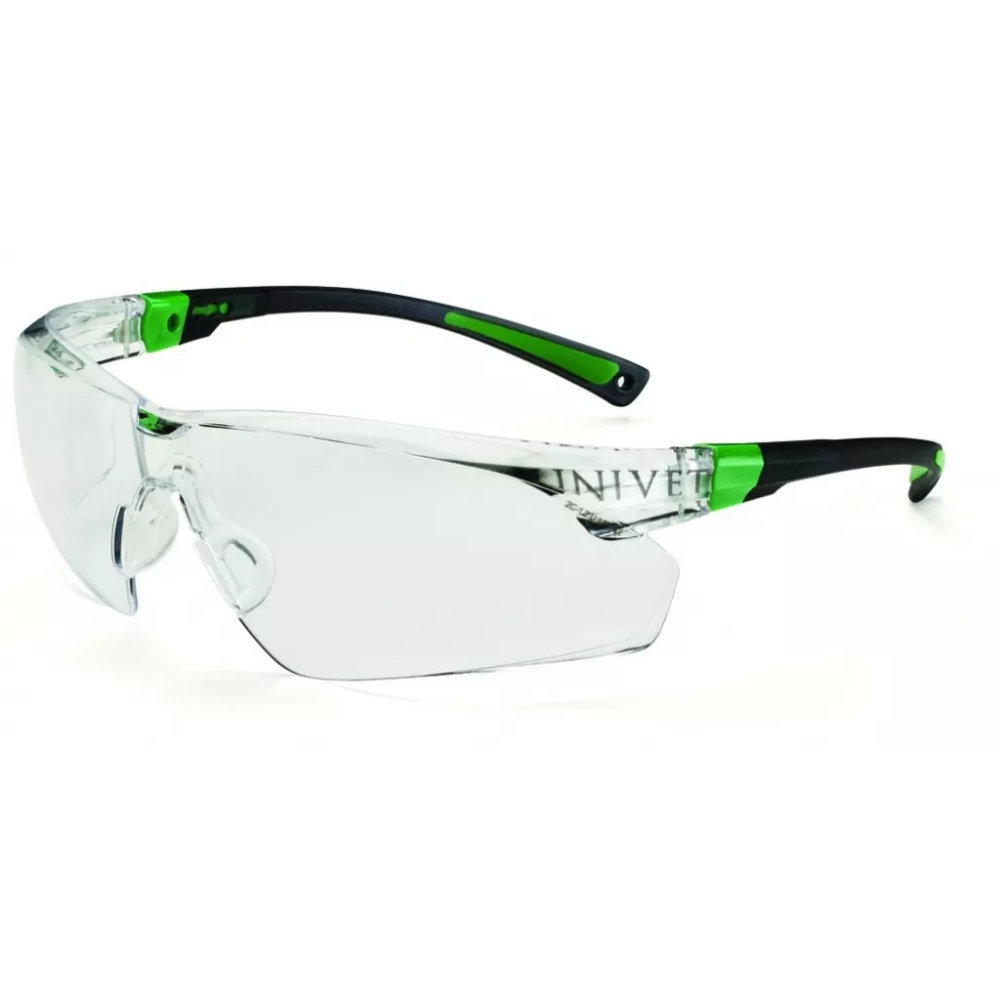 Lunettes de sécurité incolores branches réglables 506UP UNIVET_vue_de_face