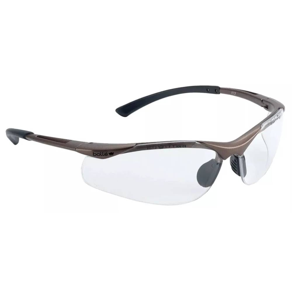 Lunettes de sécurité ultra-légères avec nez anti-glisse BOLLE PROTECTION_vue_face