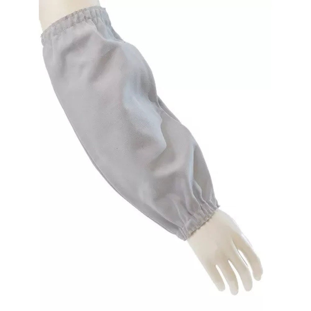 Manchettes de soudeur cuir croûte de bovin SINGER SAFETY_vue_de_face_gris