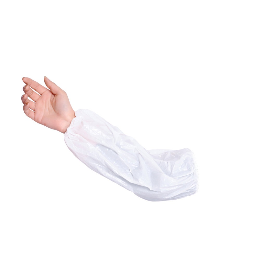 Manchettes jetables en polyéthylène ACTIVE GEAR (Lot de 100)