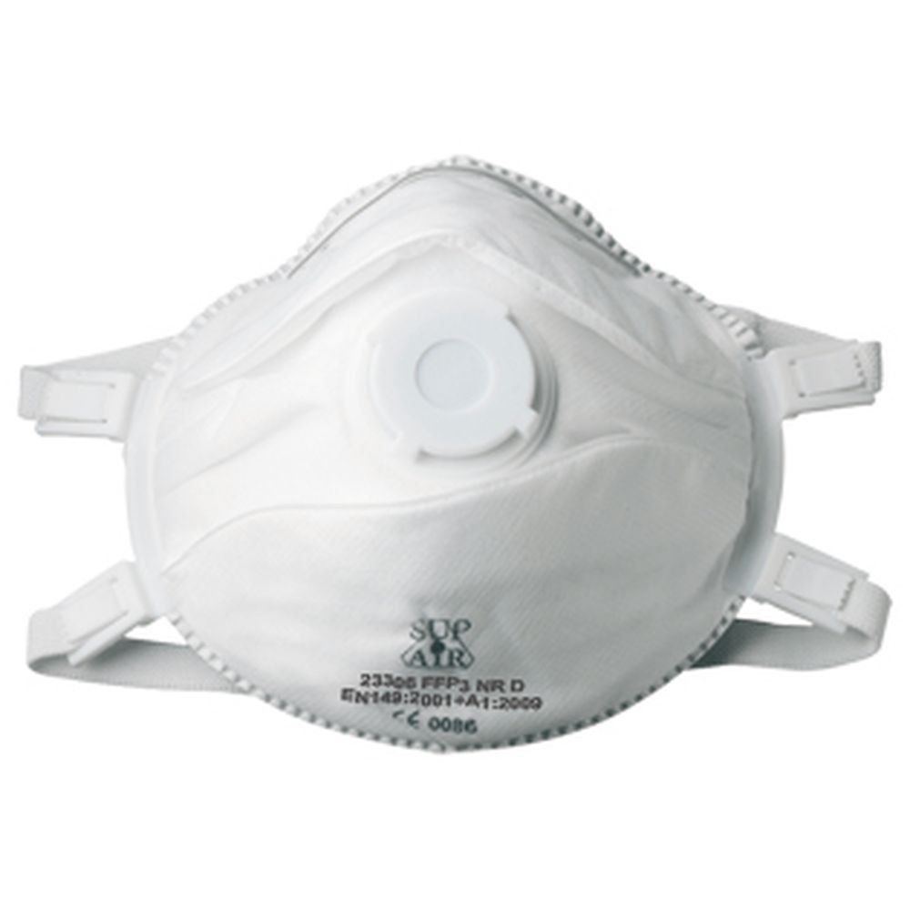 Masque respiratoire coque avec valve Sup Air FFP3 NR SL (lot de 5 masques)